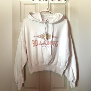 Billabong White Hoodie with Logo